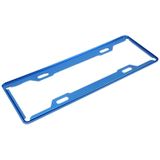 2 PC's auto License Plate Frames auto Styling Kentekenplaat Frame aluminiumlegering universele nummerplaat houder auto Accessories(Blue)