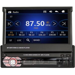 9601G Auto 7 Inch Telescopisch scherm Bluetooth MP5 Ondersteunt FM / AUX / U-schijf / mobiele telefoon Interconnection / GPS