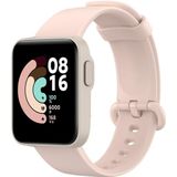 Voor Xiaomi Mi Watch Lite / Redmi Horloge Siliconen Vervangende Riem Horlogeband  Maat: One Size (LichtRoze)