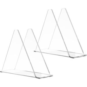 2 stuks YX014-2 acryl driehoekige tafel papieren handdoek organisator