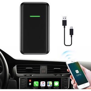 Auto draadloos iOS Carplay Module Auto Smart Phone Carplay USB Navigatie (Zwart)