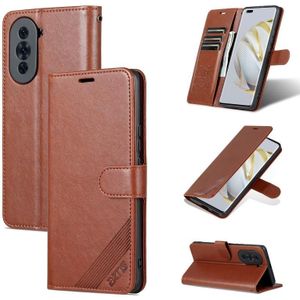 For Huawei nova 10 AZNS Sheepskin Texture Flip Leather Phone Case(Brown)