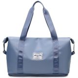 Travel Bag Large Capacity One-Shoulder Handbag Sports Gym Bag Dry And Wet Separation Duffel Bag(Mist Blue)