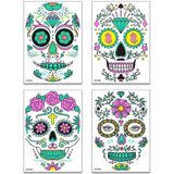 5 stks Halloween Twee-Color Luminous Funny Tattoo Stickers Face Sticker (Fcy-003)