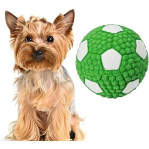Hond speelgoed latex hond bijten geluid bal huisdier speelgoed  specificatie: grote voetbal (groen)