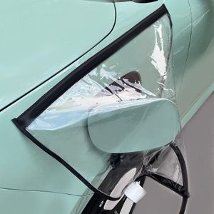 Oplaadpoort voor elektrische voertuigen Magnetische transparante regenhoes