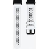 Voor Garmin Fenix 6x tweekleurige siliconen quick release vervangende riem horlogeband (wit zwart)