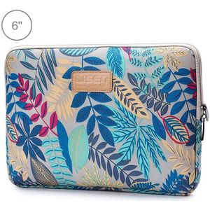Lisen 6.0 inch Sleeve Case Colorful Leaves Zipper Briefcase Carrying Bag for Amazon Kindle(Grey)
