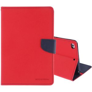 KWIK GOOSPERY FANCY dagboek horizontale Flip lederen case voor iPad mini (2019)  met houder & kaartsleuven & portemonnee (rood)