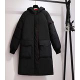 Groot formaat langdurige gewatteerde jas (kleur: zwart Maat: XXXXXXL)
