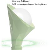 Basis verwijderbare diamanten bureaulamp Opladen via USB 3 snelheden Kleurtemperatuur Nachtlampje (301-2 groen)