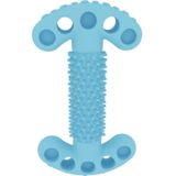 2 STUKS Huisdier Speelgoed Botvormige Molaire Stok TPR Knagende Tanden Reinigingsspeelgoed (Licht Hemelsblauw)