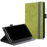 Voor 7-8 inch marmeren doek textuur horizontale flip universele tablet pc lederen kast met penslot & houder(groen)