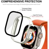 Voor Apple Watch Ultra 49 mm ENKAY Hat-Prince waterdichte volledige dekking PC-frame + 9H gehard glazen behuizing