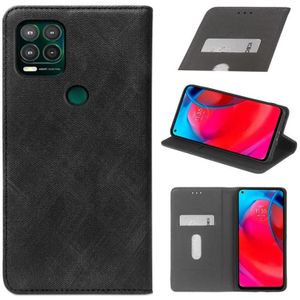 Voor Motorola Moto G Stylus 5G Doek Textuur Retro Horizontale Flip PU lederen schokbestendig geval met houder & kaartsleuf