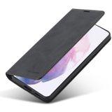 Voor Samsung Galaxy S21+ 5G Forwenw Dream Series Oil Edge Sterk magnetisme Horizontale Flip Lederen case met Holder & Card Slots & Wallet & Photo Frame(Zwart)