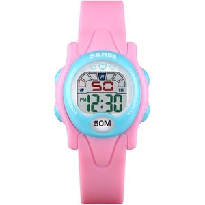 SKMEI 1478 Multifunctionele Kinderen Digitaal Horloge 50m Waterdicht Sporthorloge (Roze)