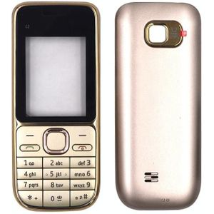 Voor Nokia c2-01 Volledige Behuizing Cover (Goud)