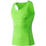Fitness Running Training Tight Quick Dry Vest (Kleur: Fluorescerende groene maat: XL)