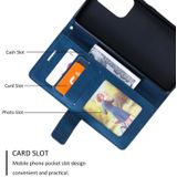 For Samsung Galaxy A53 5G Skin Feel Splicing Leather Phone Case(Blue)