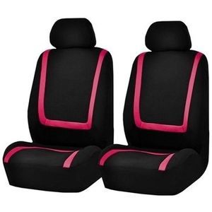 Universele autostoel cover polyester stof autostoel covers autostoel cover voertuig zetel beschermer interieur accessoires 4-Pack set roze