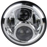 7 inch Ronde LED Motor Koplamp Modified Spotlight voor Honda (Zilver)