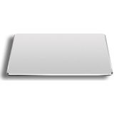 Aluminium legering Dubbelzijdige Non-slip Mat Desk Muismat  Grootte : S (Zilver)