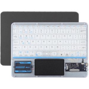 X11-AS 10 inch tablet universeel transparant verlicht aanraaktoetsenbord compatibel voor iOS & Android & Windows-systeem