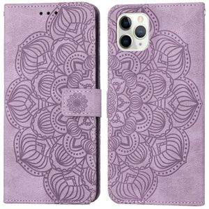 Mandala relif lederen telefoonhoesje voor iPhone 11 Pro