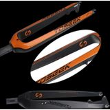 TOSEEK Ultra Light 26 Inch 385mm Mountainbike Full Carbon Front Fork Straight Tube Disc Brake(Orange)