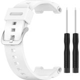 Voor Huawei Kids Watch 4x siliconen vervangende riem horlogeband met demontage tools  one size (wit)