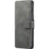 For OnePlus Nord 2 DG.MING Retro Oil Side Horizontal Flip Leather Case with Holder & Card Slots & Wallet(Grey)