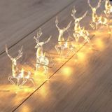 Kerst Elk String Lights Holiday Decoration  Spec: 6m 40 LED's USB Power (Warm White Light)