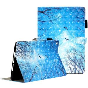 Voor iPad 10 2 3D relif patroon horizontale Flip lederen draagtas met houder & kaartsleuven & portemonnee (Blue forest)