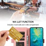 Voor Huawei Mate 20 Retro Magnetic Closing Clasp Horizontale Flip Lederen Case met Holder & Card Slots & Photo Frame & Wallet (Rose Gold)