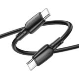 Borofone BX93 60W USB-C/Type-C naar USB-C/Type-C snellaaddatakabel  lengte: 1m