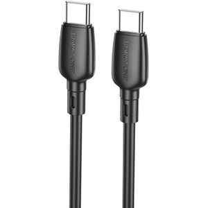 Borofone BX93 60W USB-C/Type-C naar USB-C/Type-C snellaaddatakabel  lengte: 1m