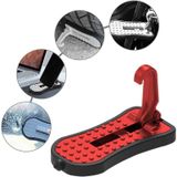 Multifunctionele auto deur dorpel step pedalen pads met veiligheidshamer (rood)