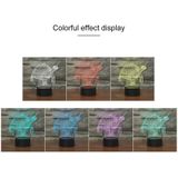 Tortoise zwart basis creatieve 3D LED decoratieve nachtlampje  USB met Touch-knop versie