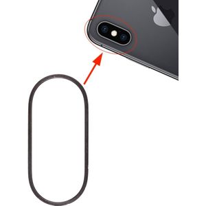 Rear Camera glas Lens metaal beschermer hoepel Ring voor iPhone XS & XS Max (zwart)