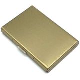 RVS ultradunne bescherming reizen kaart tas metalen kaart vak  kleur: Wiredraw goud