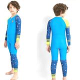 DIVE & SAIL LS-18822 Children Diving Suit Outdoor Zonnebrandcrme Uit n stuk Zwempak  Maat: XXL(Boy Blue)