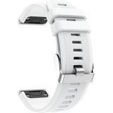 Voor Garmin Fenix 5 siliconen band(wit)