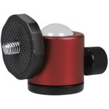 Mini 360 graden rotatie panoramische metalen kogelkop voor DSLR & digitale camera's (rood)