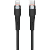 Nillkin 2.4A USB-C/Type-C naar 8-pins siliconen datakabel  lengte: 1 2 m