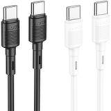 hoco X83 60W USB-C / Type-C naar USB-C / Type-C Victory oplaadgegevenskabel (Lengte): 1m