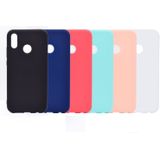 Voor Huawei P20 Lite Candy Color TPU case (wit)