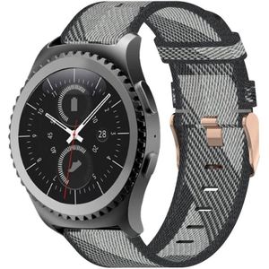 Voor Samsung Gear S2 Classic 20 mm nylon geweven horlogeband