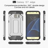 Voor Samsung Galaxy S7 Edge / G935 hard Armor TPU + PC combinatie hoesje (zilver)