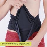 Persoonlijke grote capaciteit stretch Tablet zakken reizen anti-diefstal zak telefoon tas  maat: L (zwart)